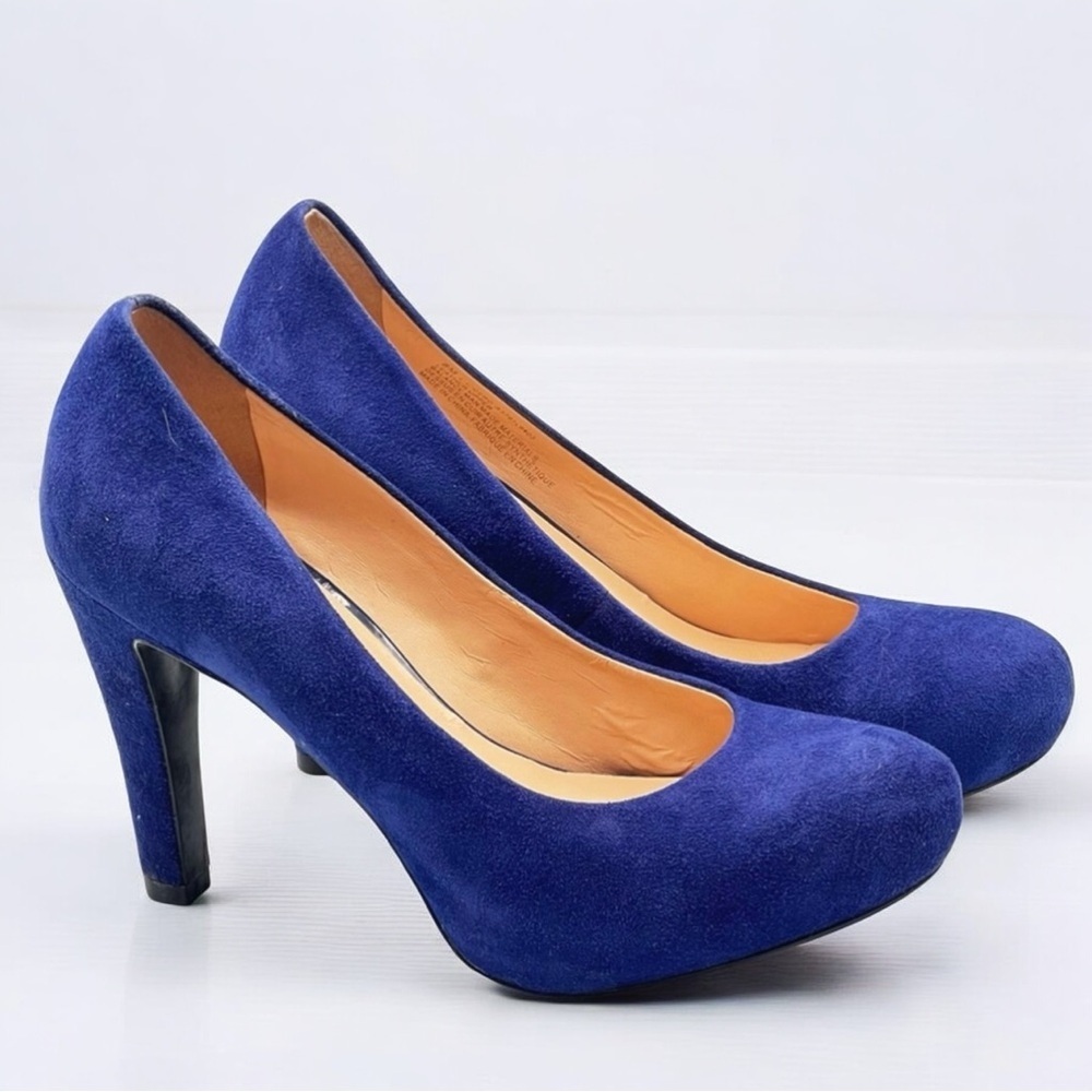 Franco Sarto faux suede platform heels SZ 8M